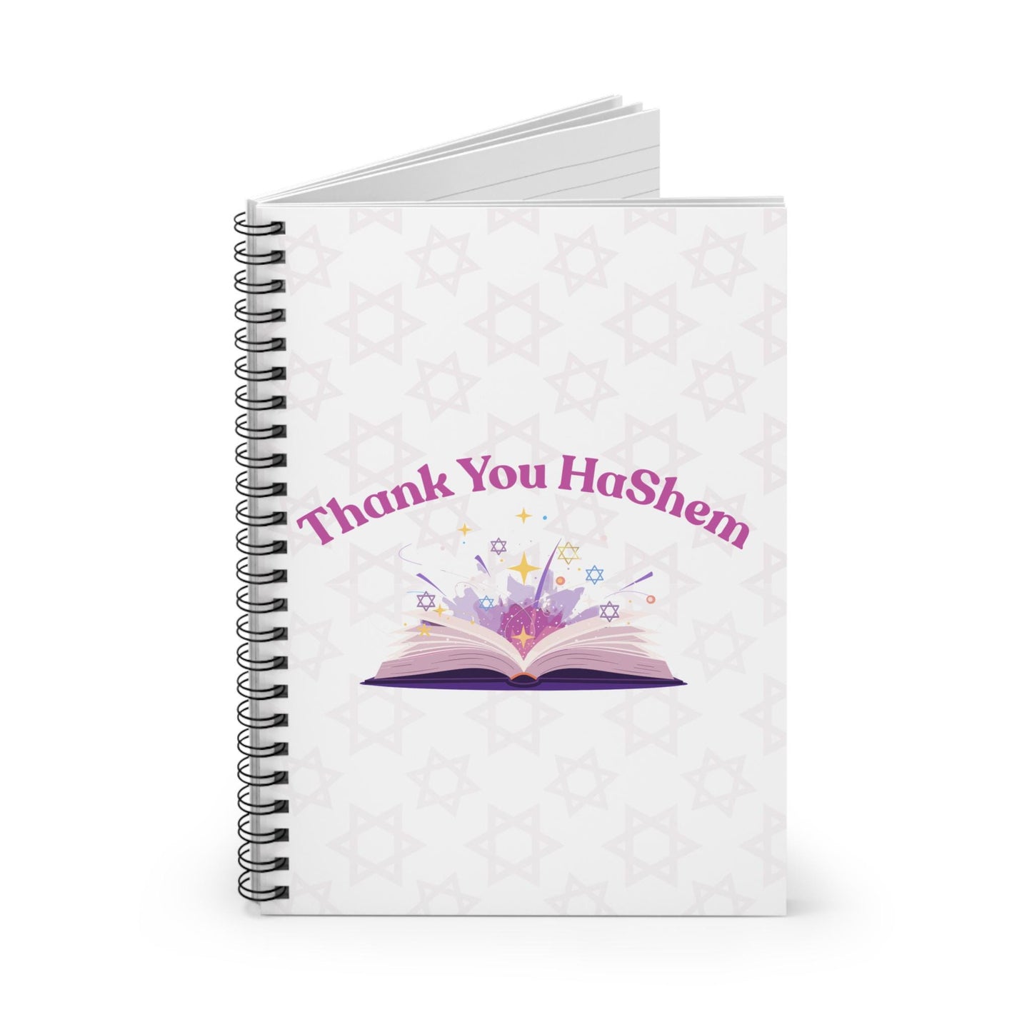 Thank You HaShem Spiral Notebook | Ruled Journal, Jewish Faith Design