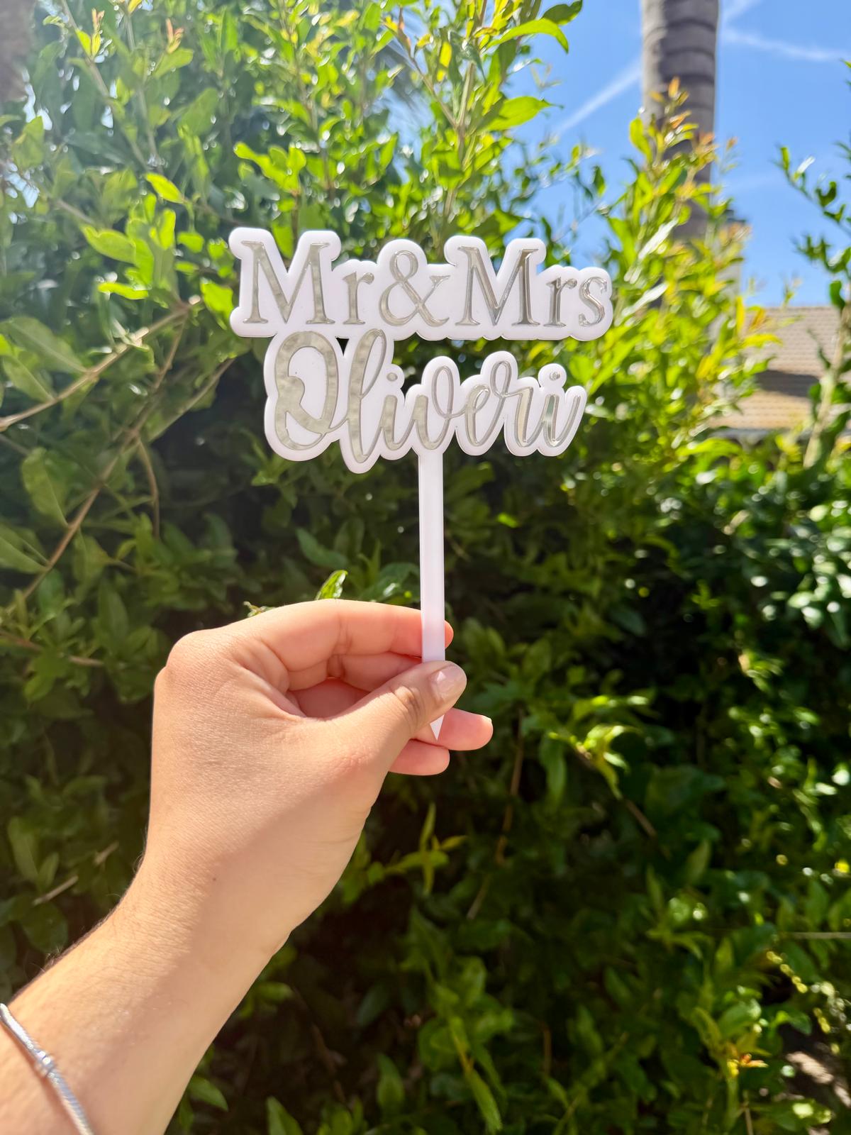 Custom Mr and Mrs | Last Name | Bride & Groom | Established | Personalized Wedding Decor