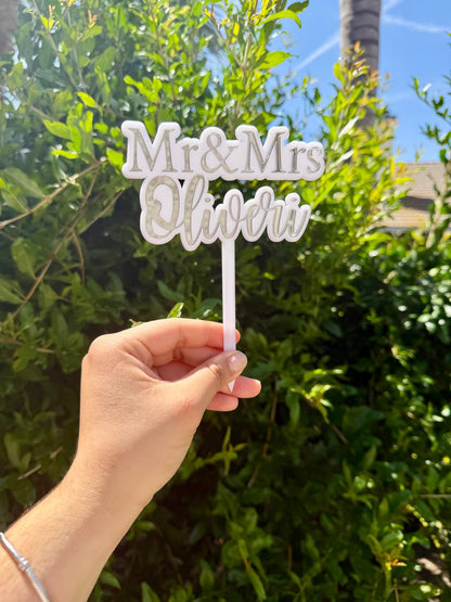 Custom Mr and Mrs | Last Name | Bride & Groom | Established | Personalized Wedding Decor