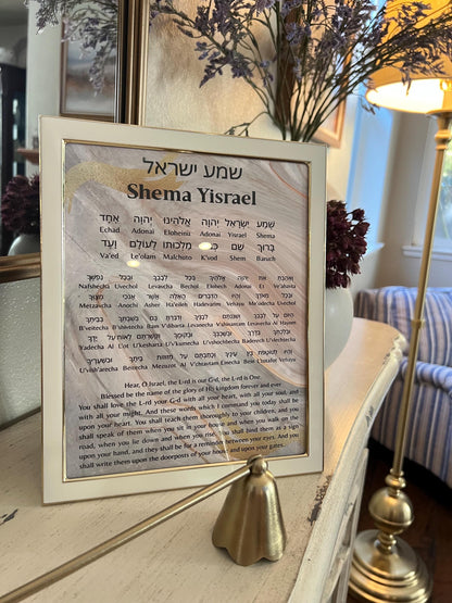 Shema Yisrael Prayer 8x10 in