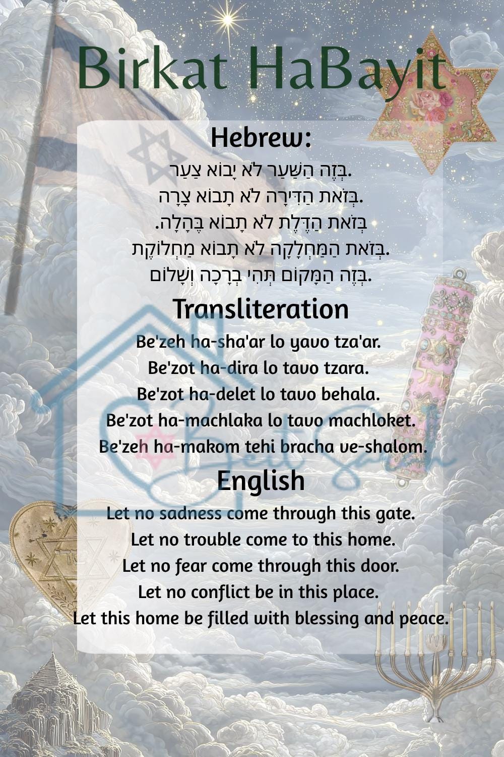 Birkat HaBayit - The Jewish Blessing for Home