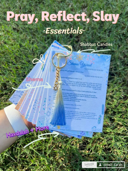 13  Blessing Cards | Daily Prayers + Shabbat & Havdalah Spanish and English