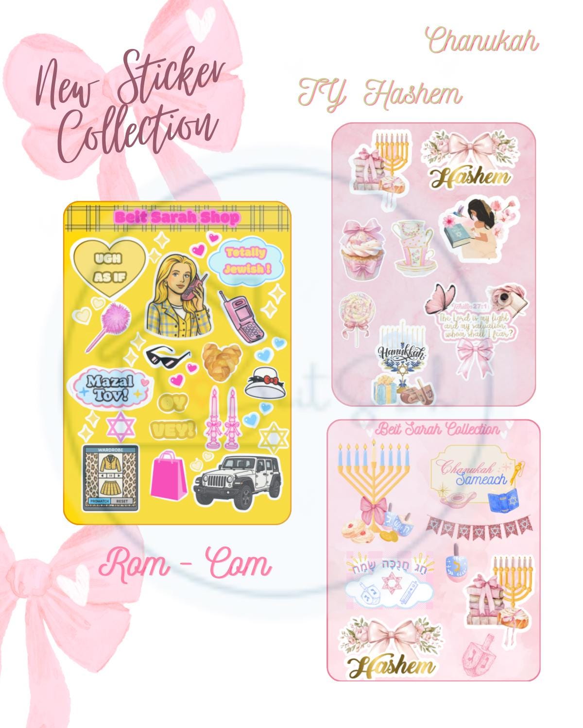 STICKERS Rom-Com • Chanukah • TY Hashem