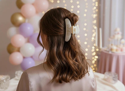 Personalized Name Hair Claw | Wedding, Quinceañera Favor