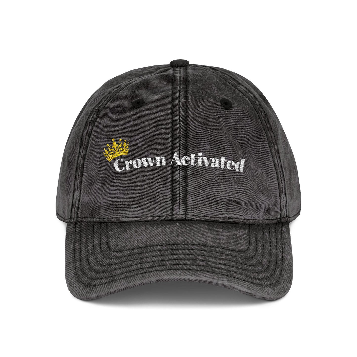 Crown Artwork Vintage Cap | Embroidered Crown Dad Hat | Purim