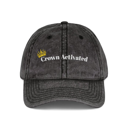 Crown Artwork Vintage Cap | Embroidered Crown Dad Hat | Purim