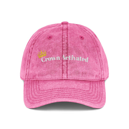 Crown Artwork Vintage Cap | Embroidered Crown Dad Hat | Purim