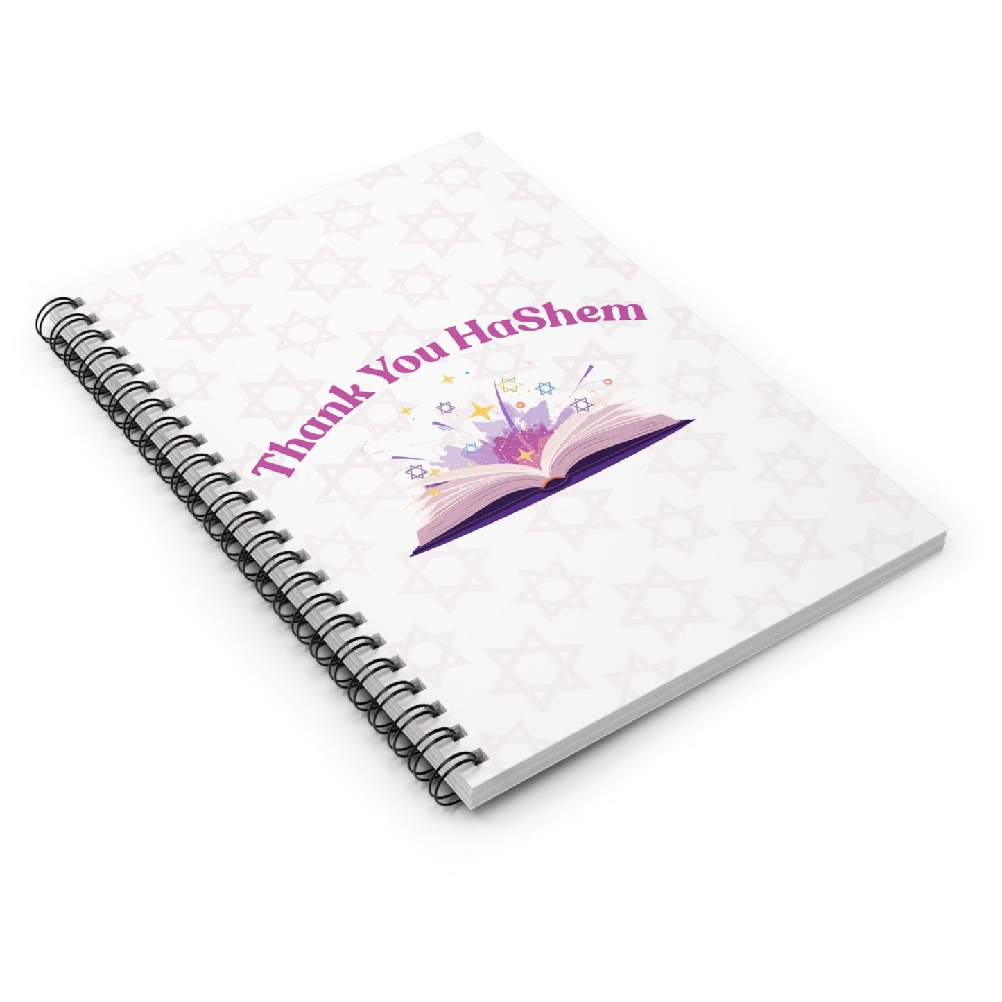 Thank You HaShem Spiral Notebook | Ruled Journal, Jewish Faith Design