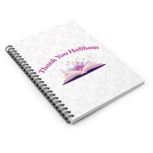 Thank You HaShem Spiral Notebook | Ruled Journal, Jewish Faith Design