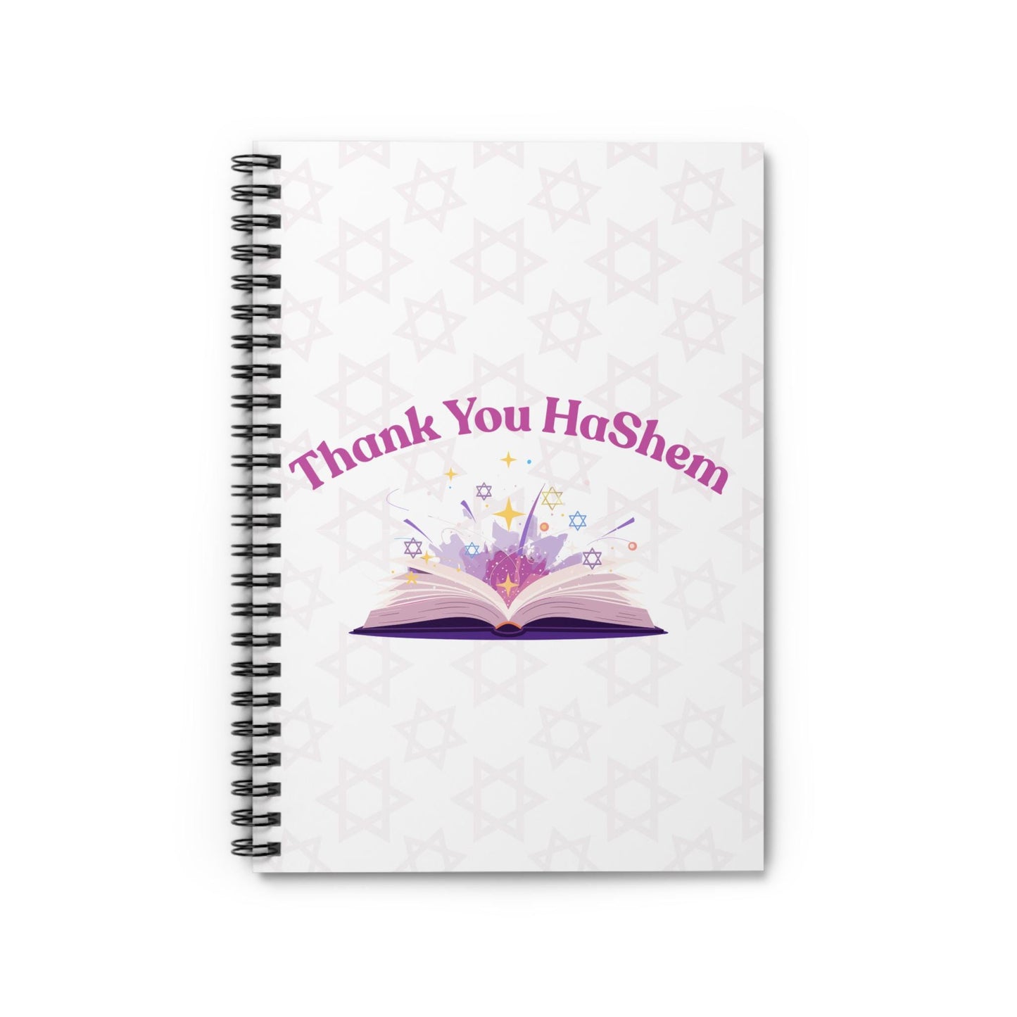 Thank You HaShem Spiral Notebook | Ruled Journal, Jewish Faith Design