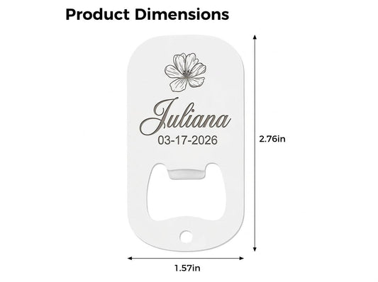 Personalized Bottle Opener Favor | Custom Wedding Bottle Opener | Engraved Party Favor